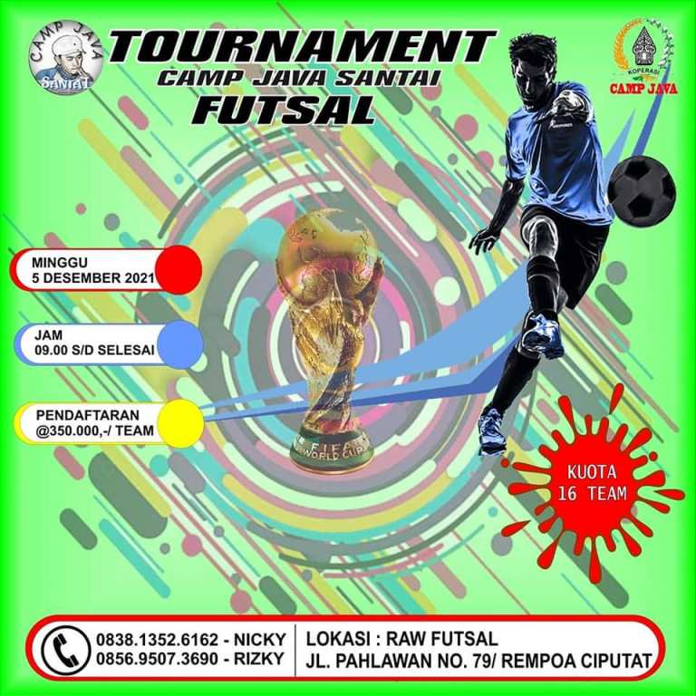 Ramaikan Tournament Camp Java Santai Futsal